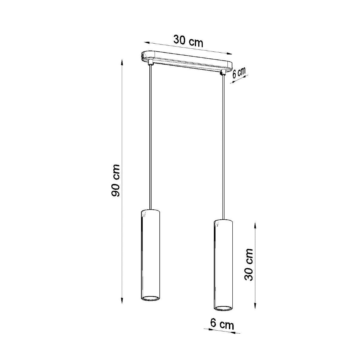 
Lampada a sospensione di design «Luvo» a 2 luci