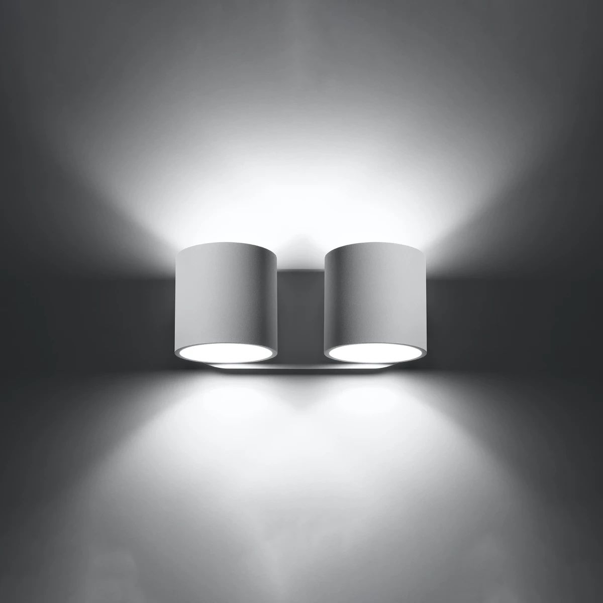 
Design Wandlampe „Orbis“ 2-flammig - Weiss