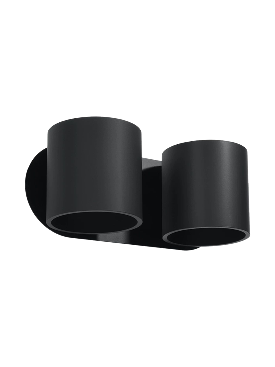 
Design Wandlampe „Orbis“ 2-flammig - Schwarz