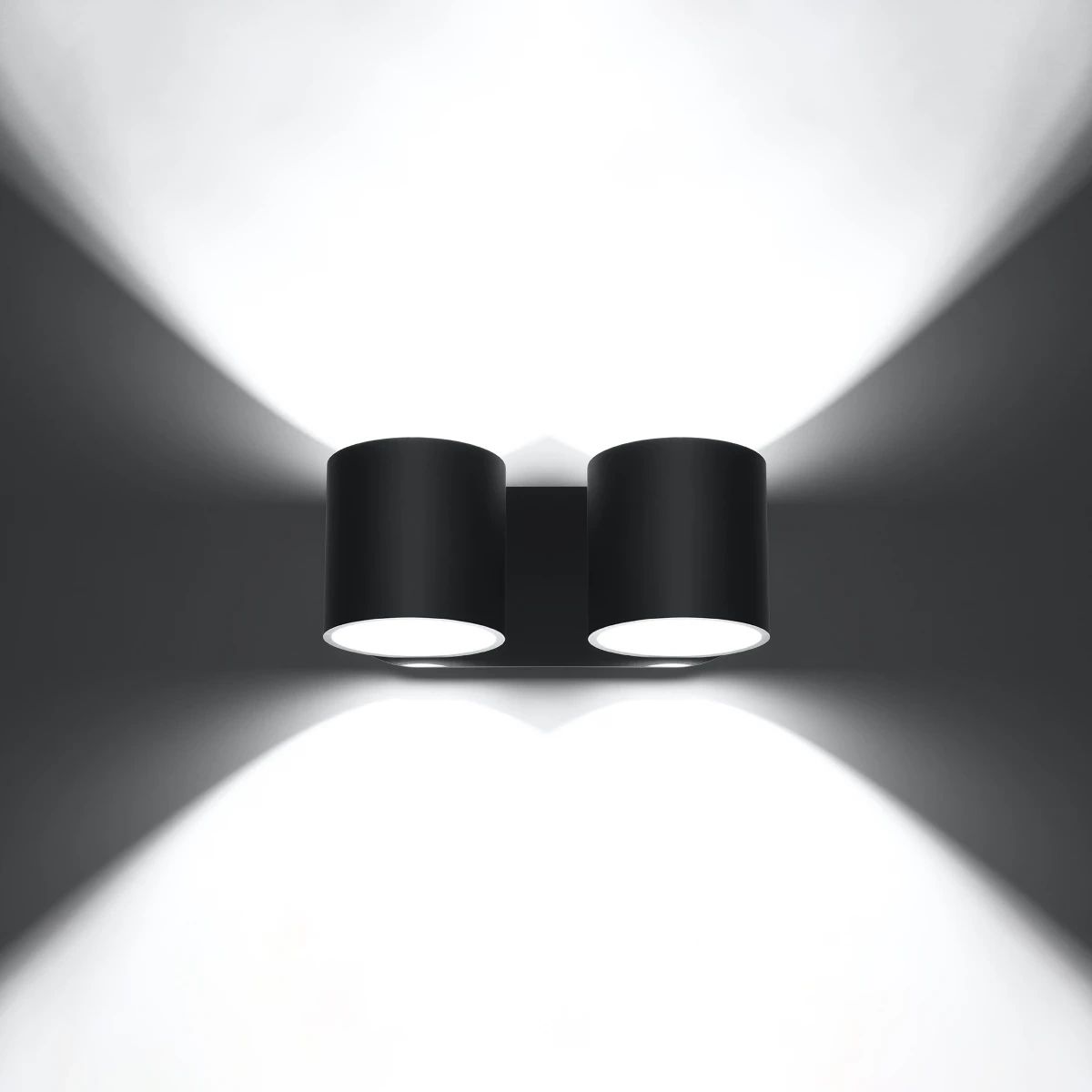 
Design Wandlampe „Orbis“ 2-flammig - Schwarz