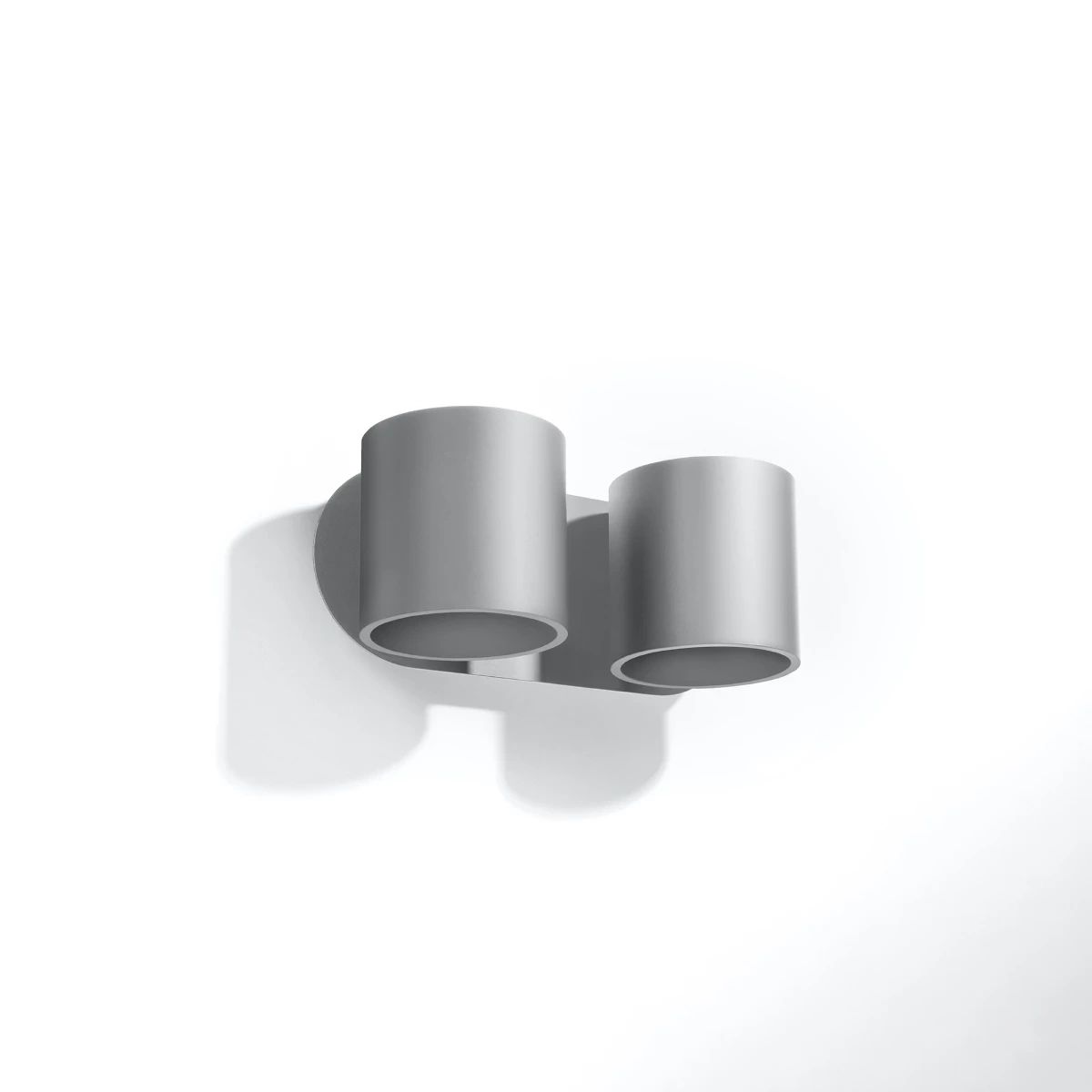 
Design Wandlampe „Orbis“ 2-flammig - Grau