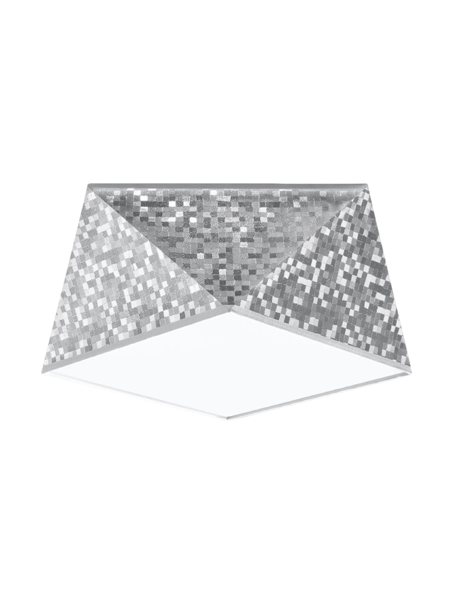
Design Deckenlampe „Hexa“ Ø 25 cm - Silber