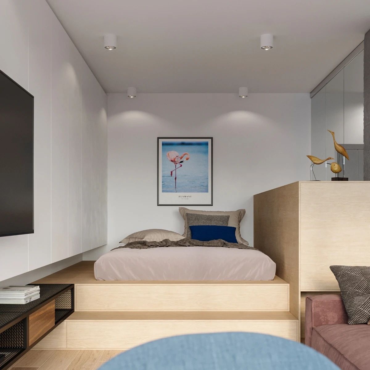
Design Deckenlampe „Tiube“ - Weiss