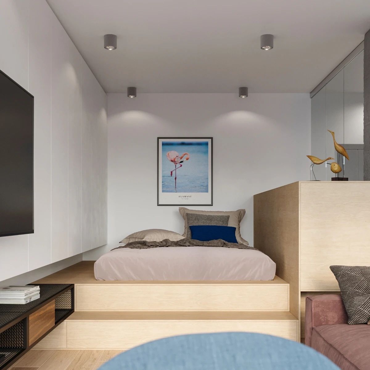 
Design Deckenlampe „Tiube“ - Grau