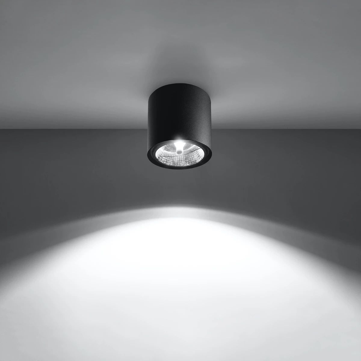 
“Tiube” designer ceiling light - Black