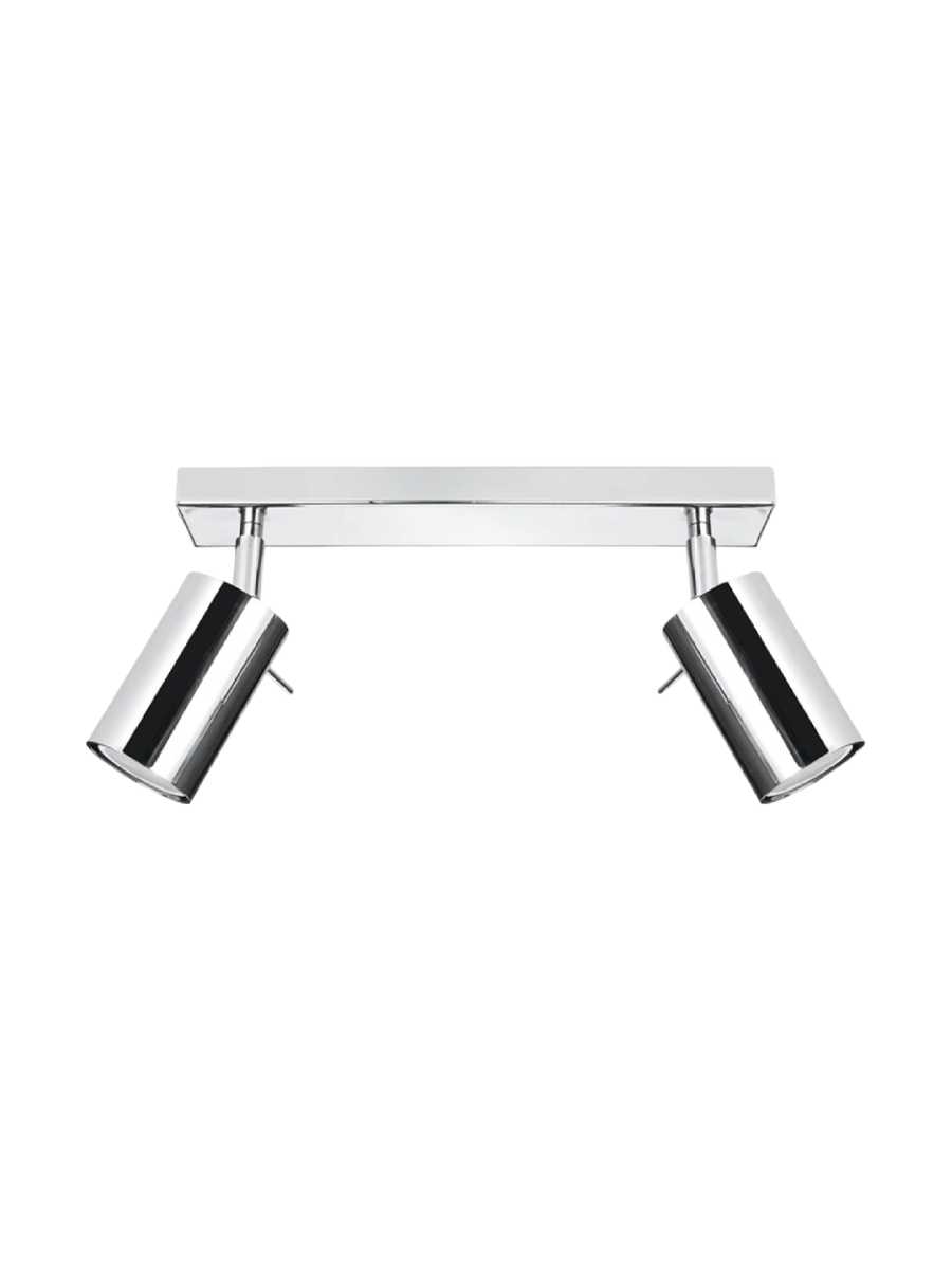 
Design Deckenlampe „Ring“ 2-flammig - Silber