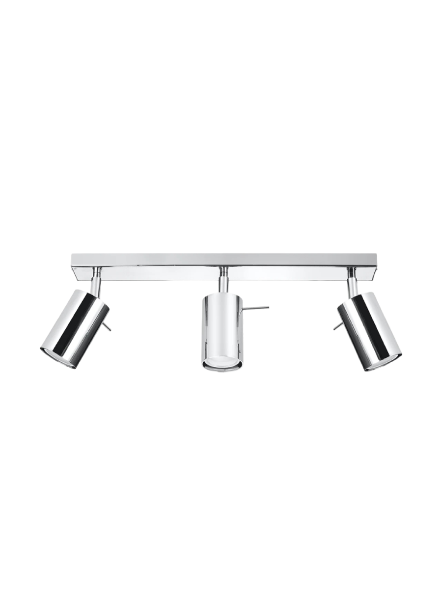
Design Deckenlampe „Ring“ 3-flammig - Silber