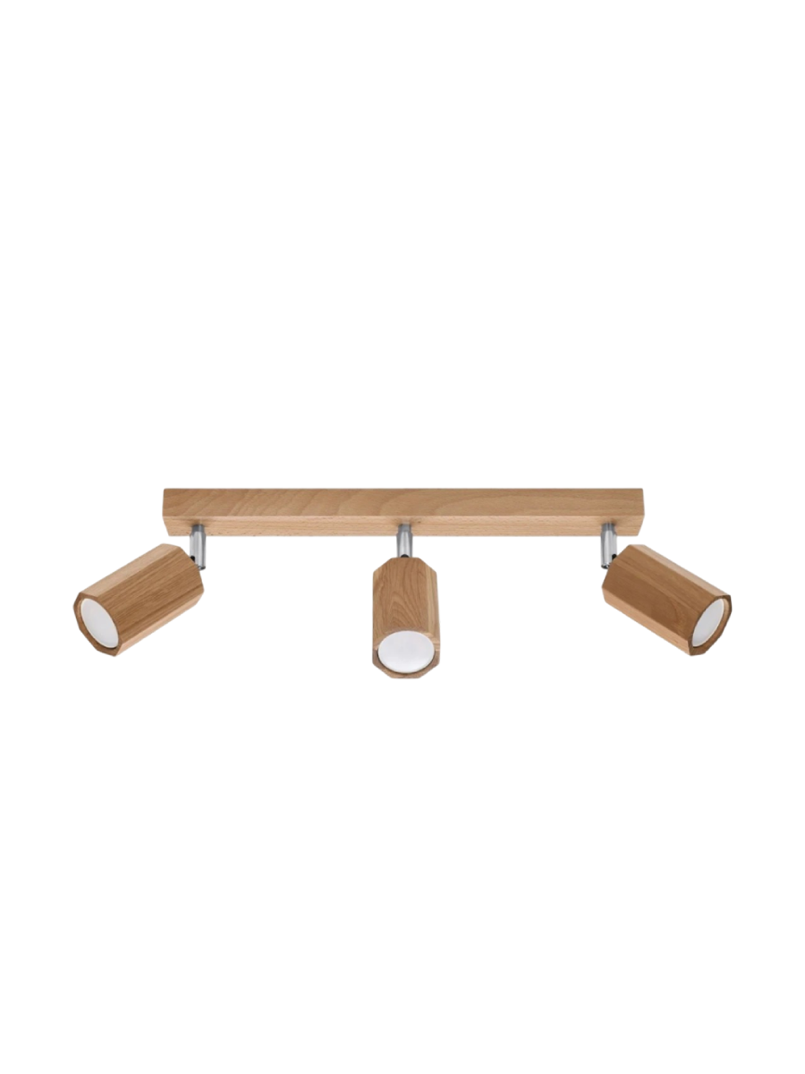 
Design Deckenlampe „Zeke“ 3-flammig, Eiche