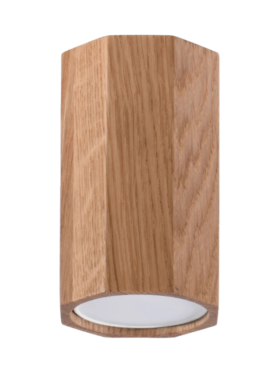 
Design Deckenlampe „Zeke“ Höhe 10 cm, Eiche
