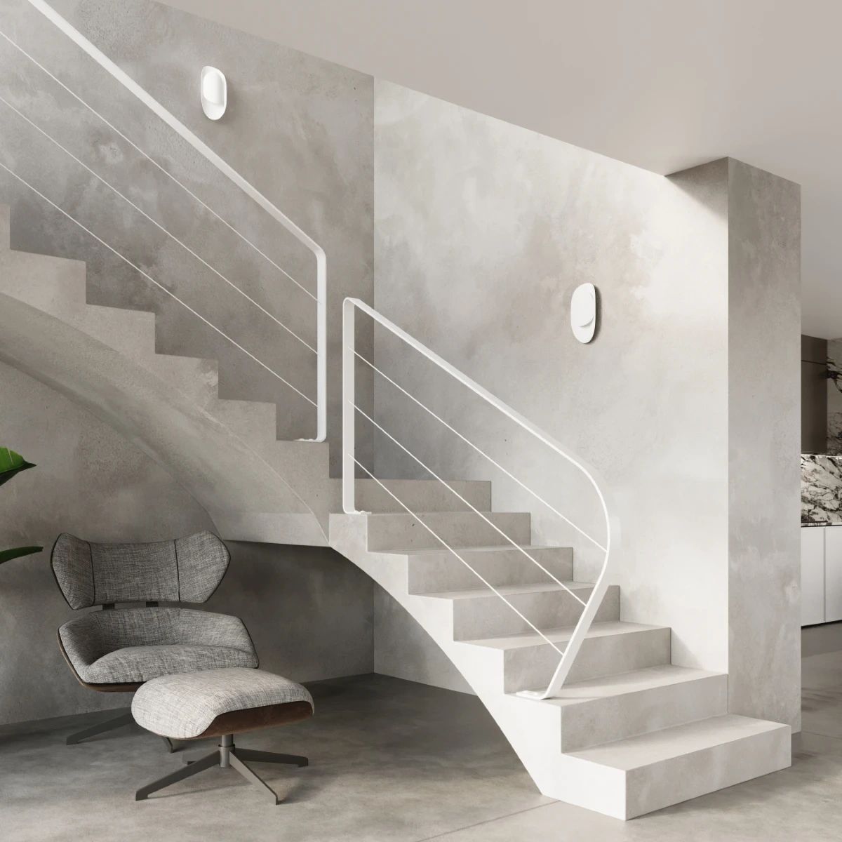 
Design Wandlampe „Tear“ - Weiss
