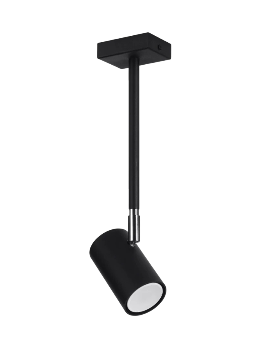 
Design Deckenlampe „Norano“ 1-flammig, Schwarz