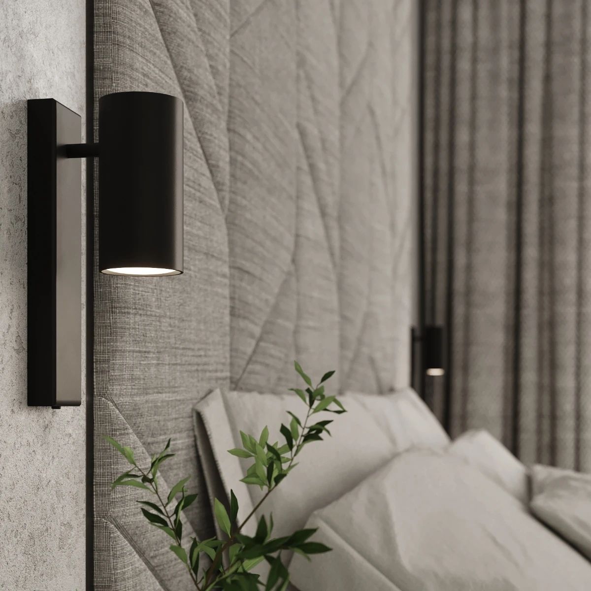 
Design Wandlampe „Utti“ - Schwarz