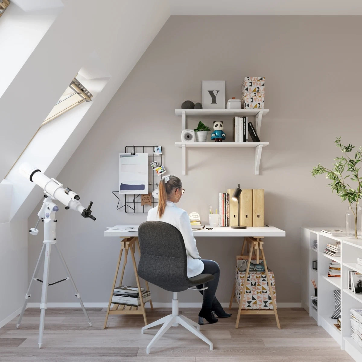 
Lampada da tavolo di design «Ring» - Nero
