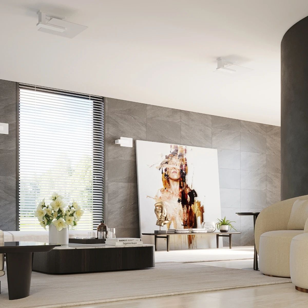 
Design Wandlampe „Lappo“ - Weiss