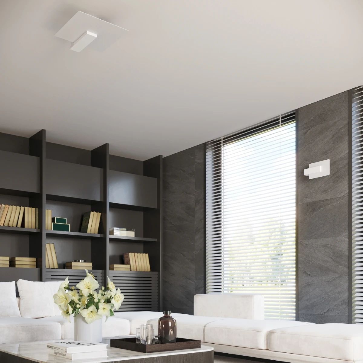 
Plafoniera di design „Lappo“ - Bianco