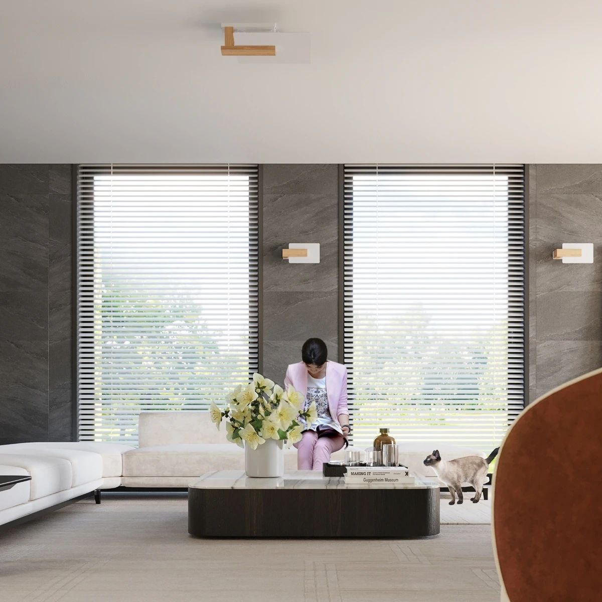 
Plafoniera di design „Lappo“ - Legno naturale