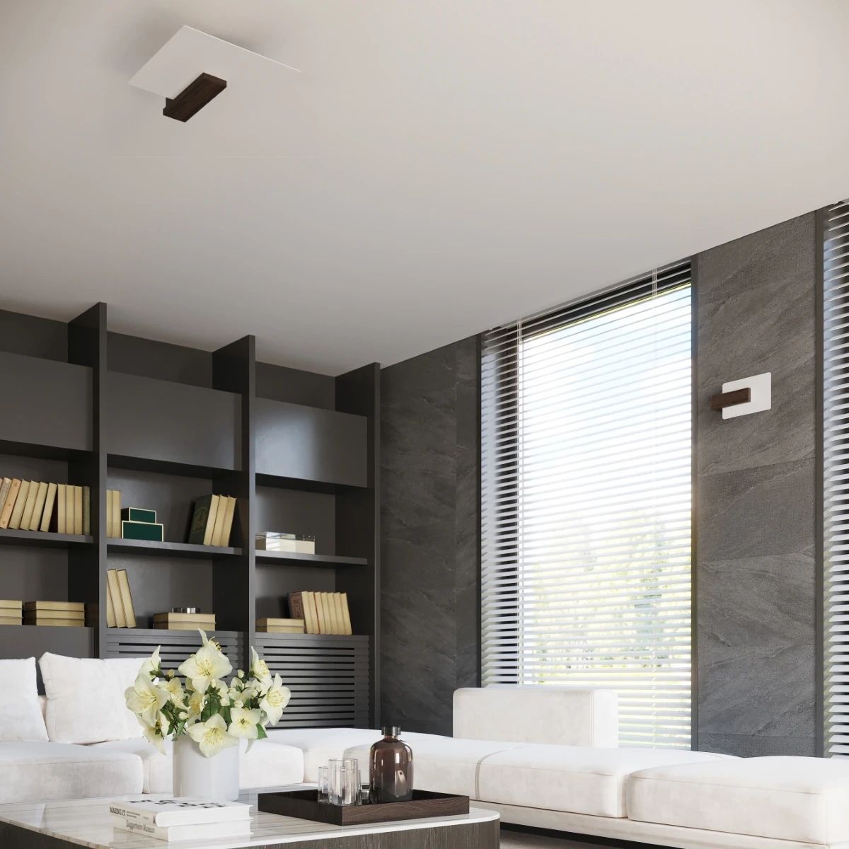 
Design Wandlampe „Lappo“ - Wenge