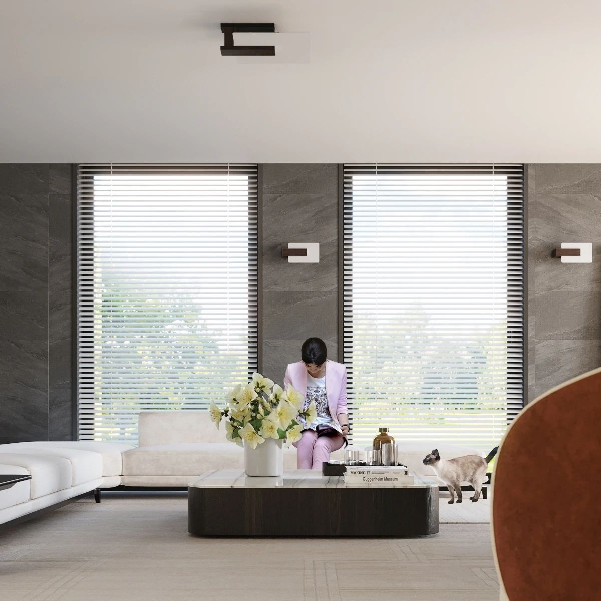 
Design Deckenlampe „Lappo“ - Wenge