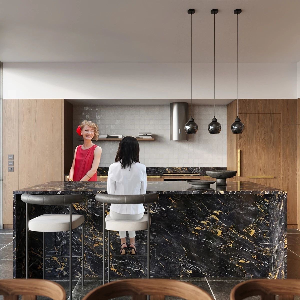 
Design Pendellampe „Alino“ 3-flammig