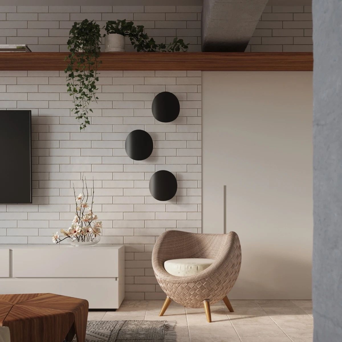 
Design Wandlampe „Senses“ - Schwarz