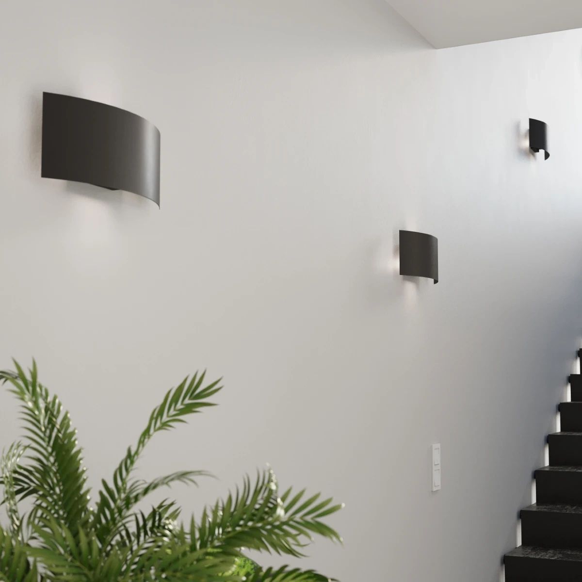
Design Wandlampe „Magnus“ - Schwarz