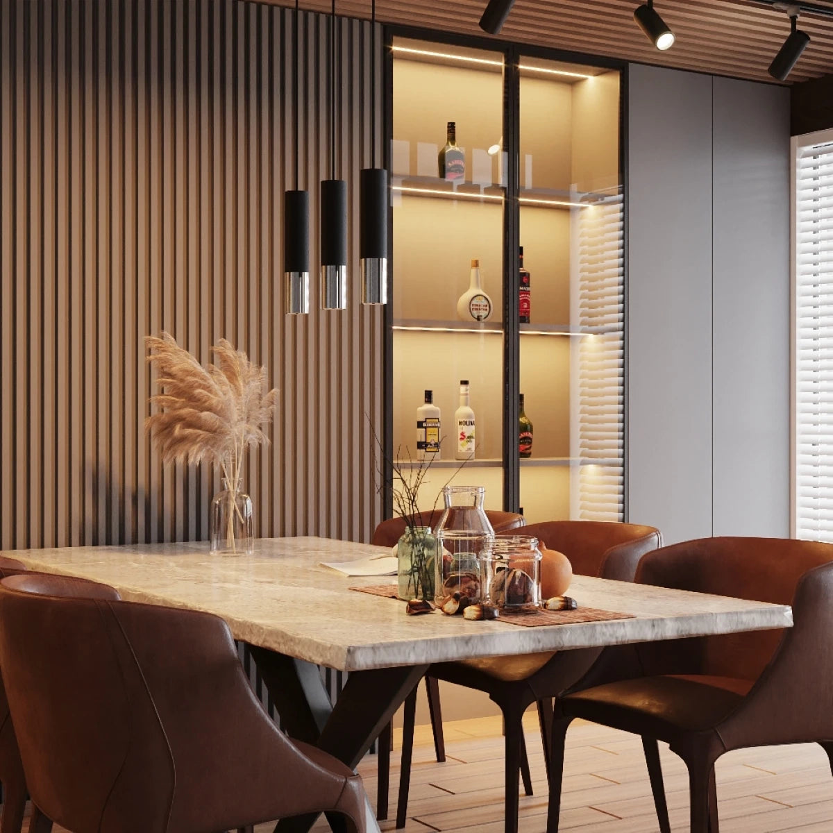 
Design Deckenlampe „Loopez“ - Chrom - Silber