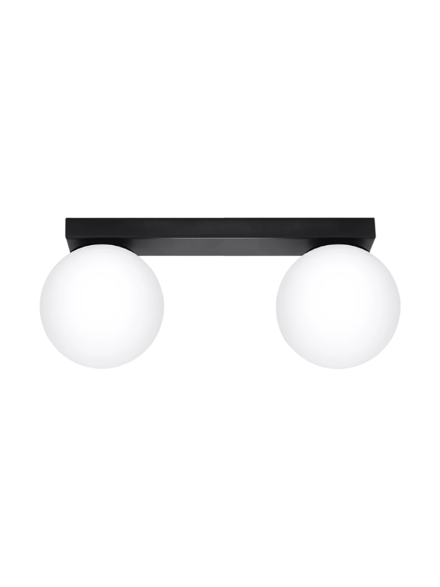 
Design Deckenlampe „Yoli“ 2-flammig - Schwarz