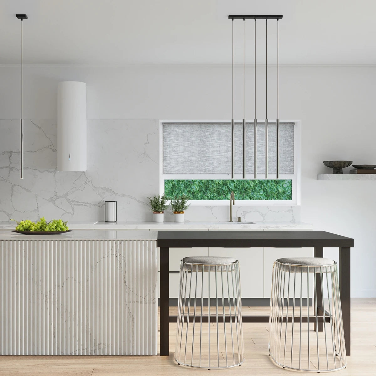 
Suspension design « Pastelo », 1 lampe - Argent
