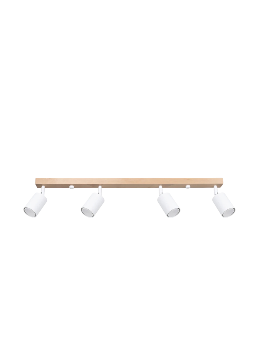 
Design Deckenlampe „Verdo“ - 4-flammig - Weiss