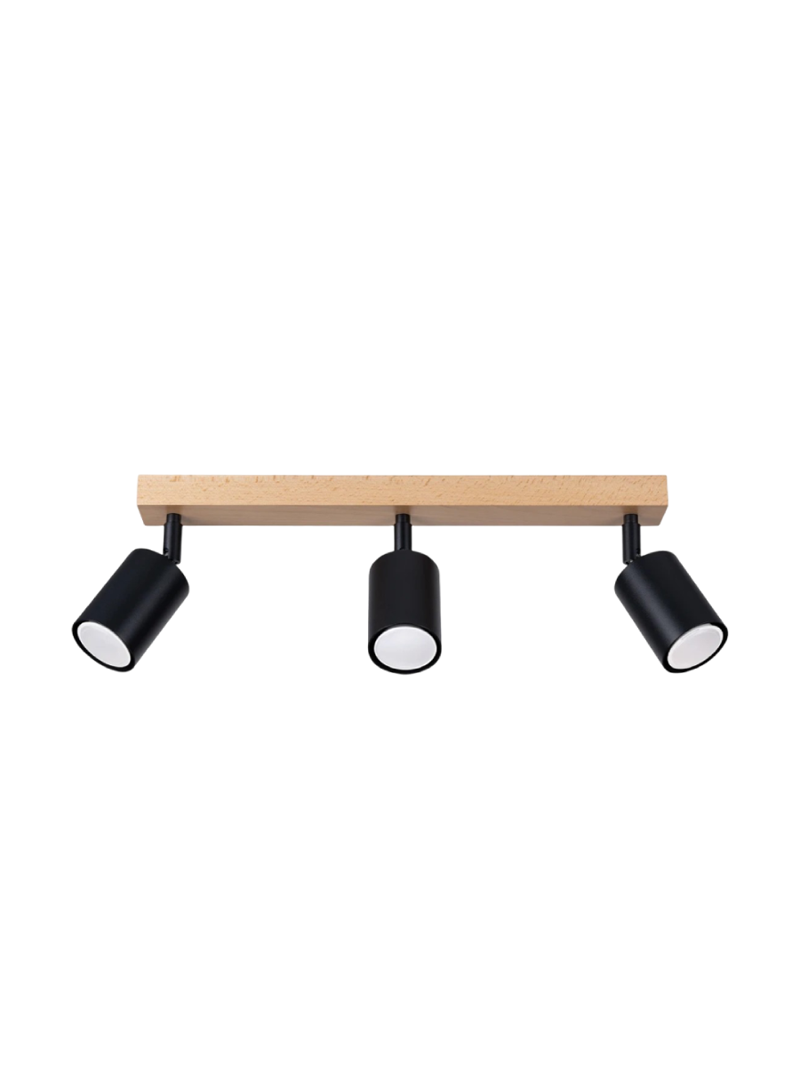 
Design Deckenlampe „Verdo“ - 3-flammig - Schwarz