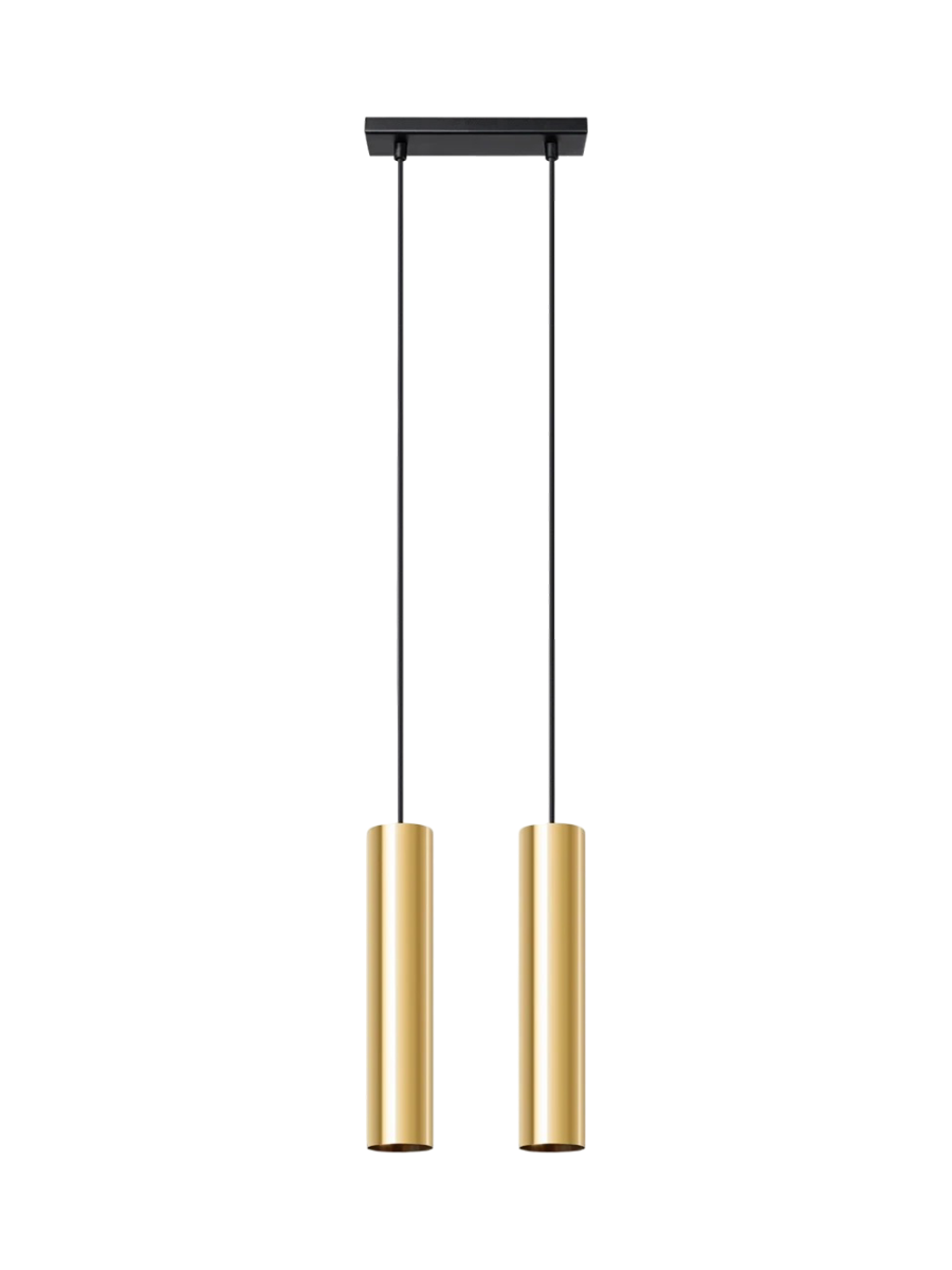 
Design Pendellampe „Lagos“ 2-flammig - Gold glänzend