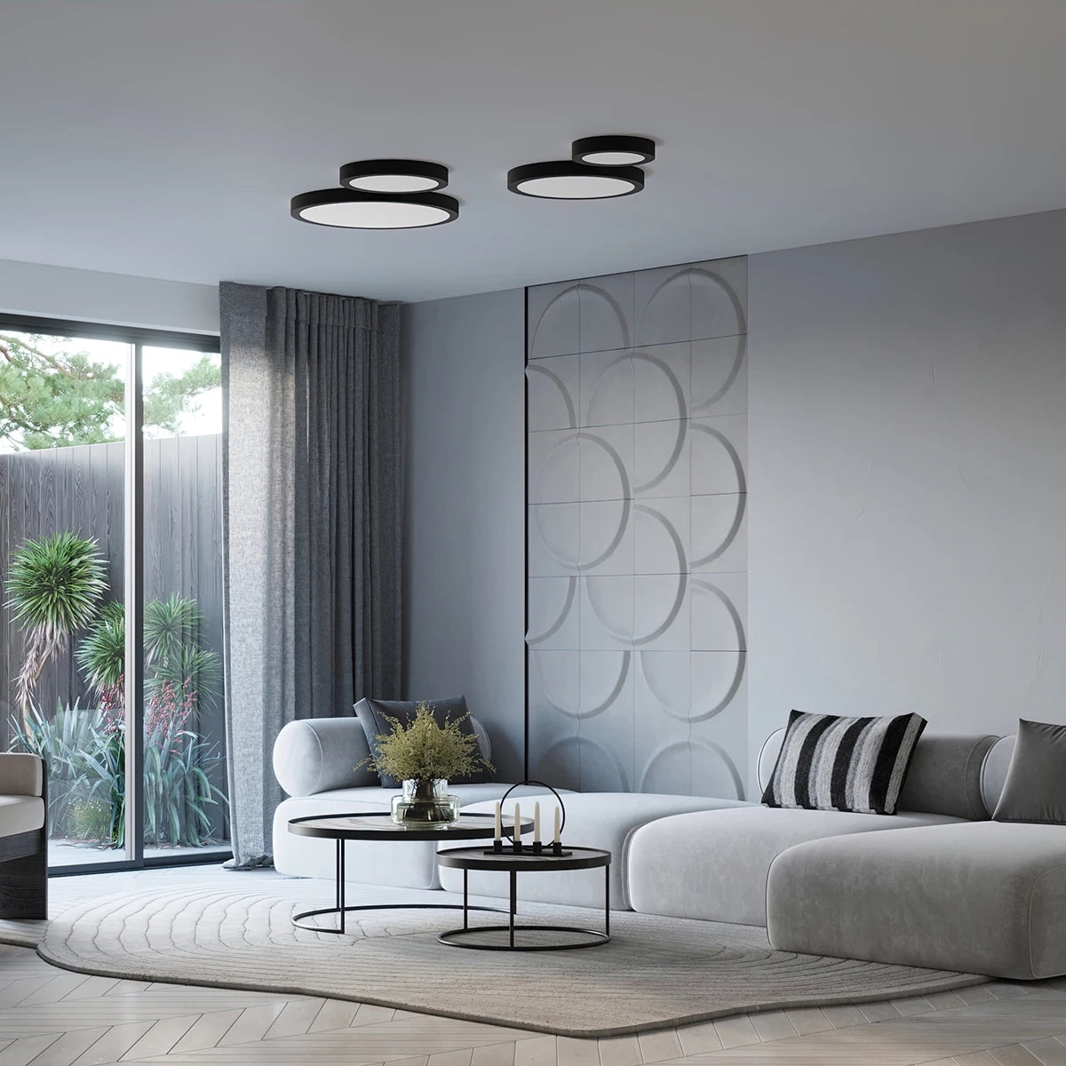 
Design LED Deckenlampe „Onyx“ Ø 40 cm - Weiss