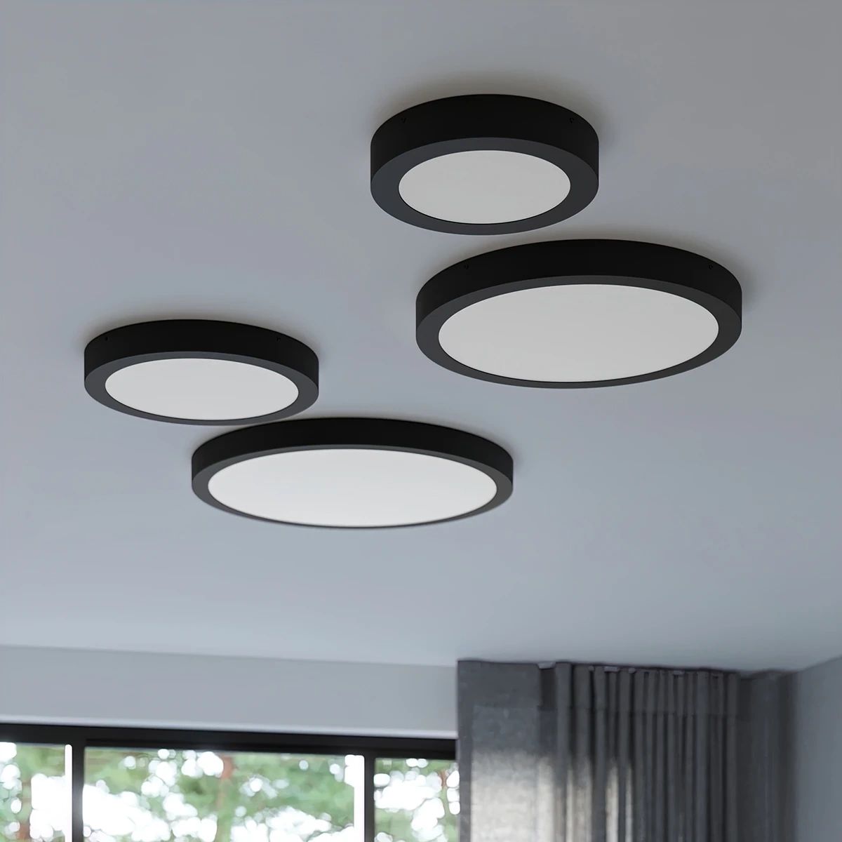 
Plafoniera LED di design „Onyx“ Ø 60 cm - Bianco