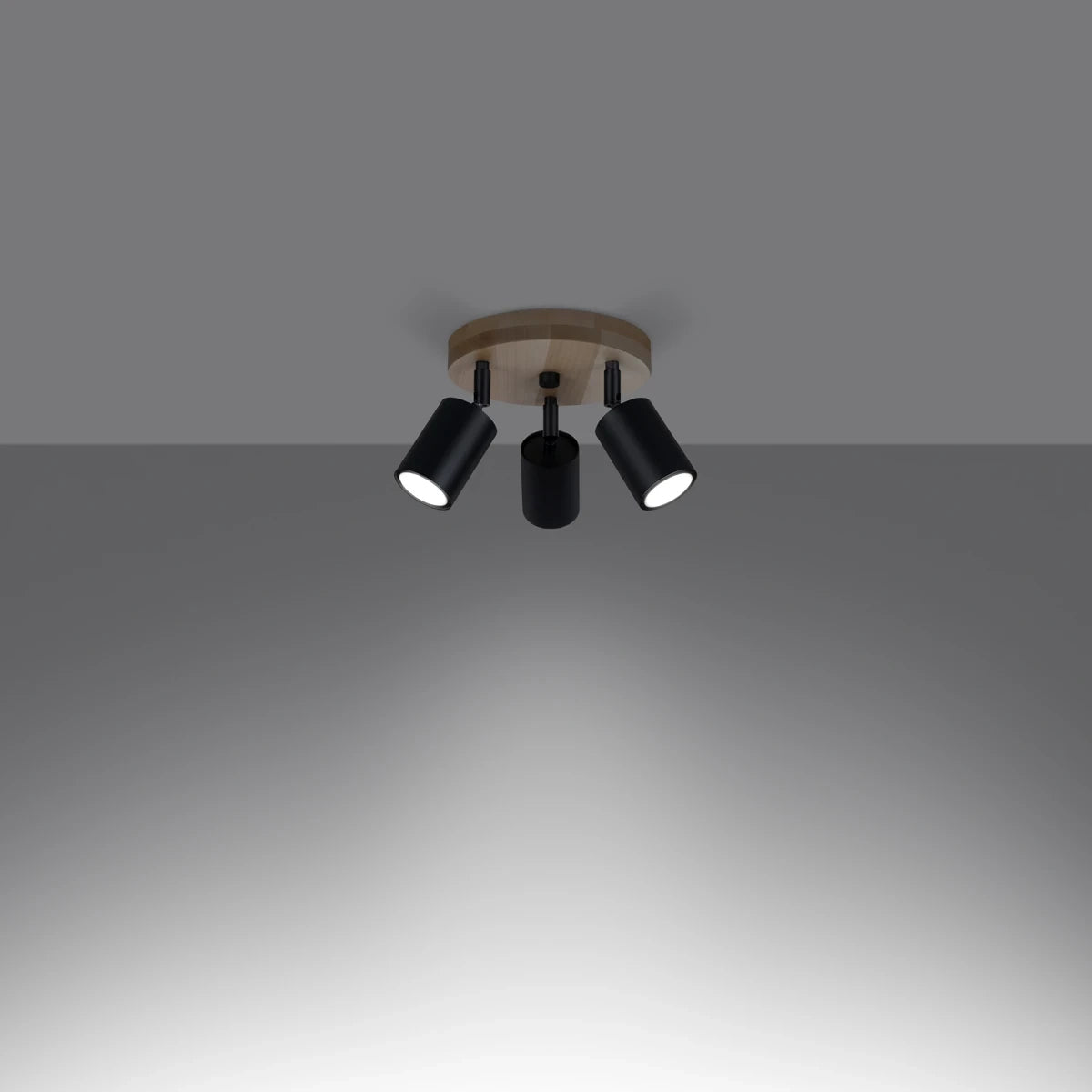 
Design Deckenlampe „Verdo II“ 3-flammig - Schwarz