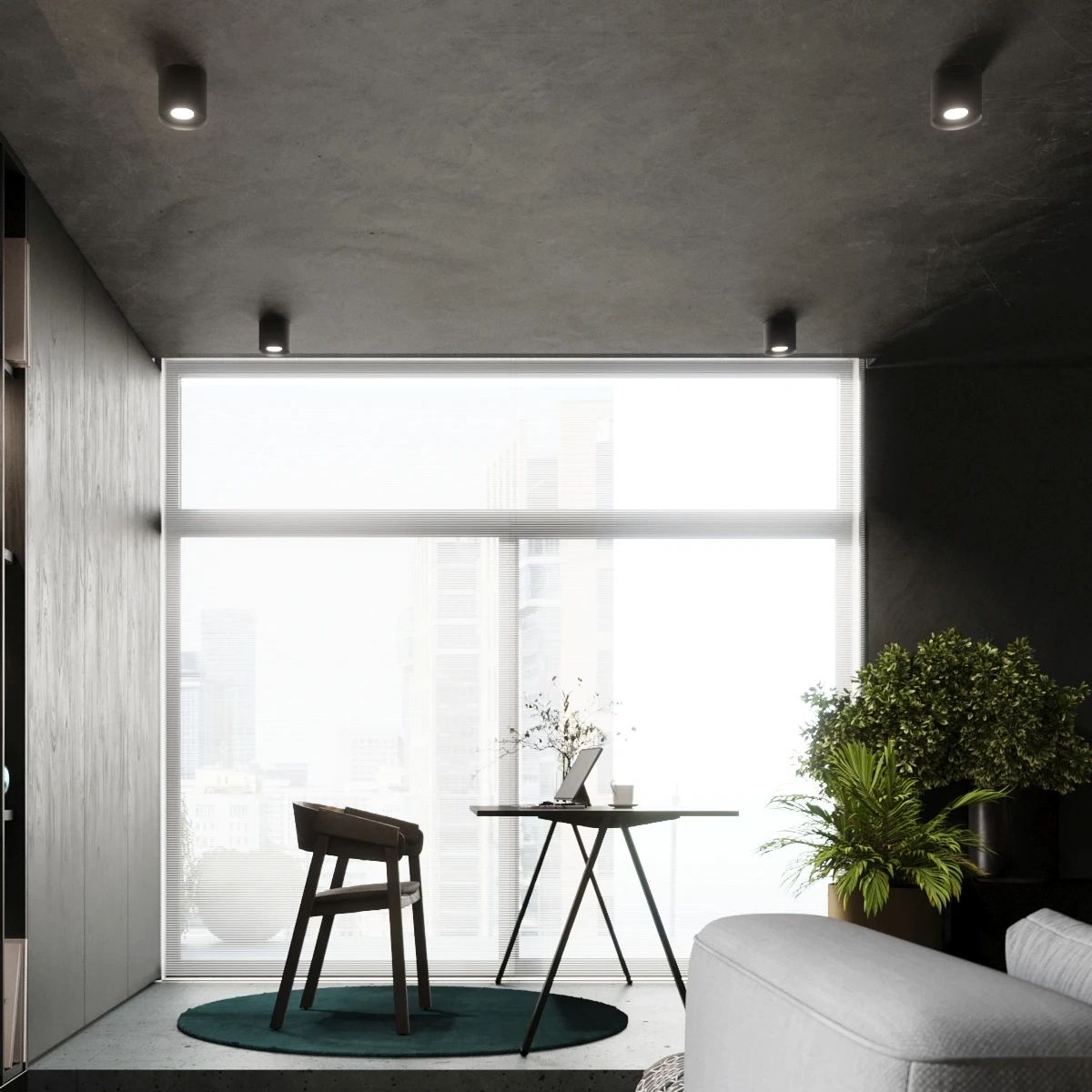 
Design Deckenlampe „Mika“ - Schwarz