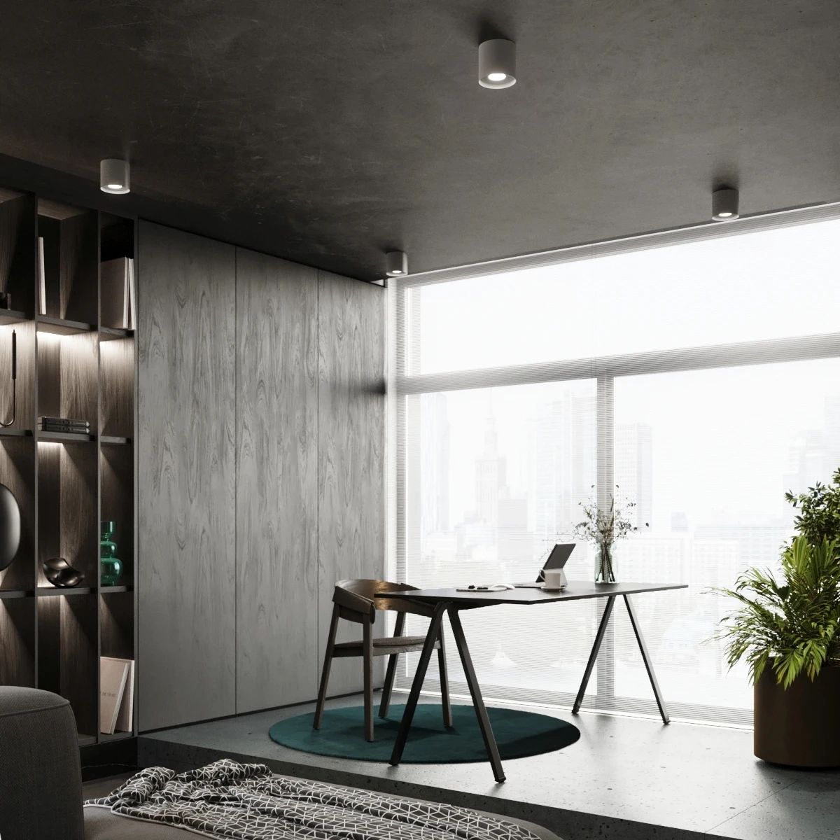 
Plafoniera di design „Mika“ - Grigio