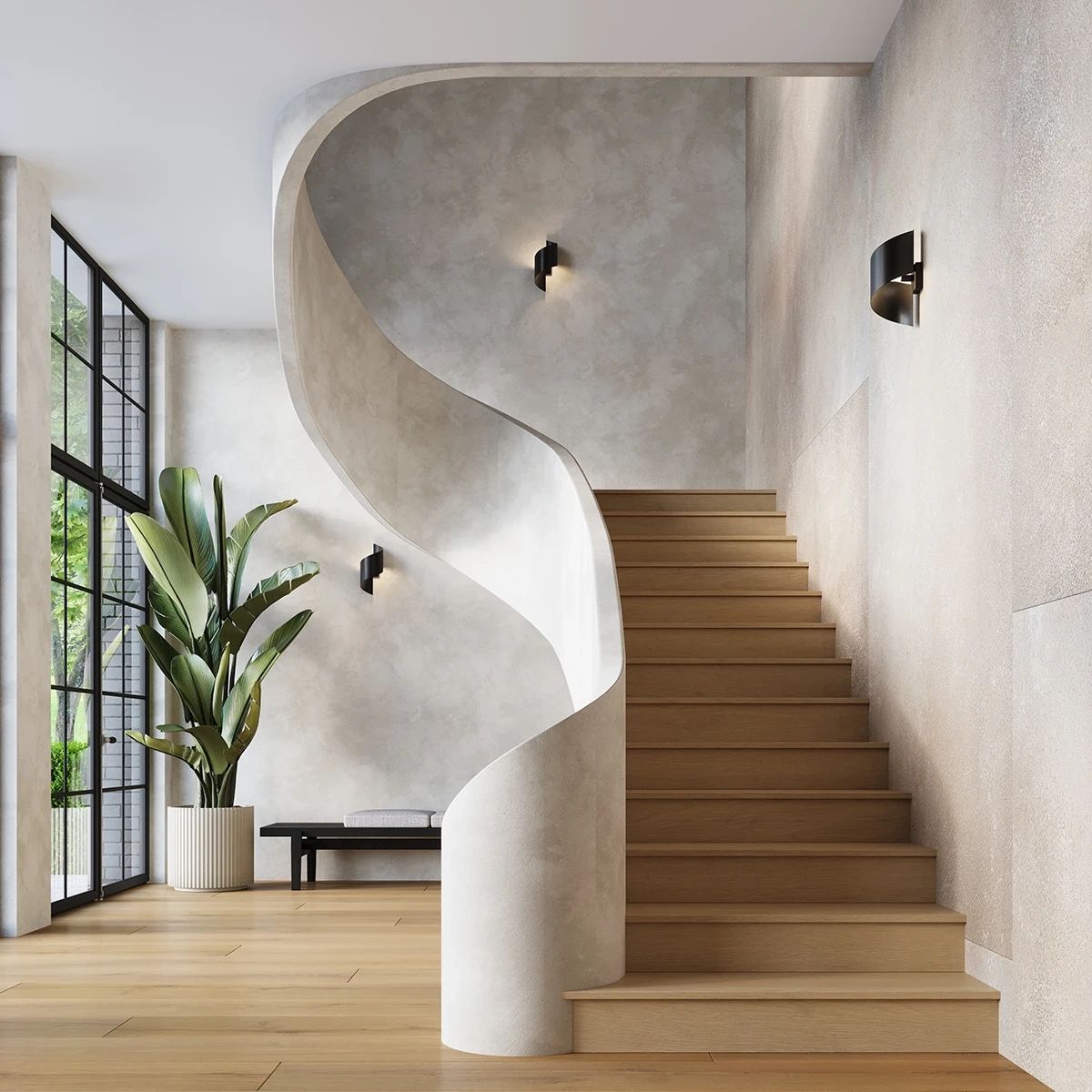 
Design Wandlampe „Talassa“ - Schwarz