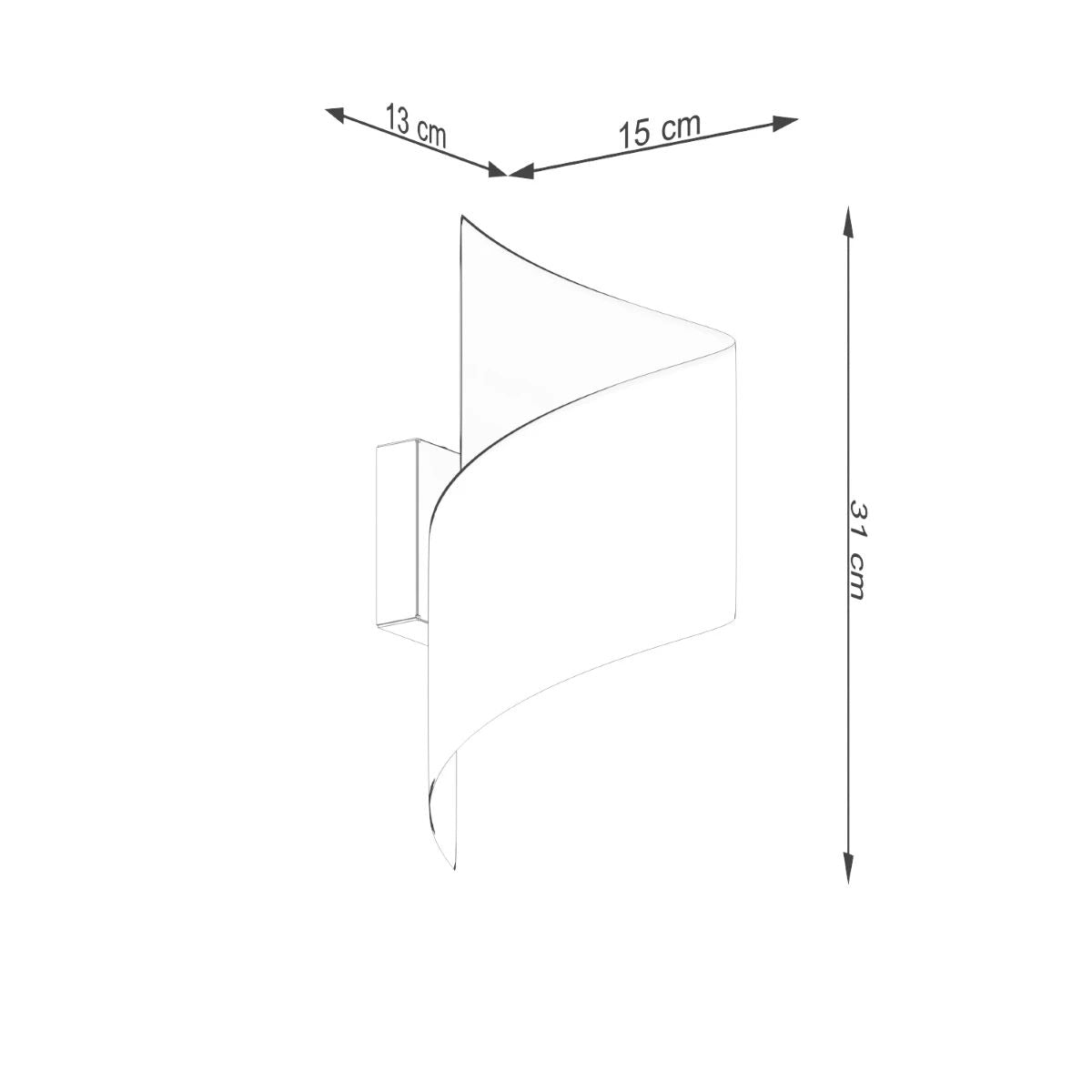
Design Wandlampe „Talassa“ - Schwarz