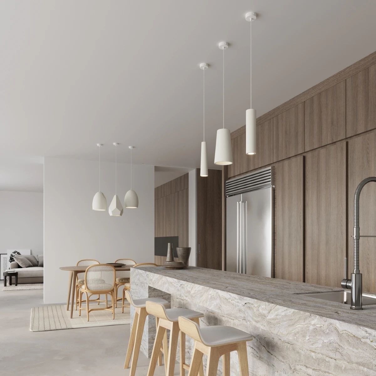 
Design Keramische Pendelleuchte „Flawiusz“