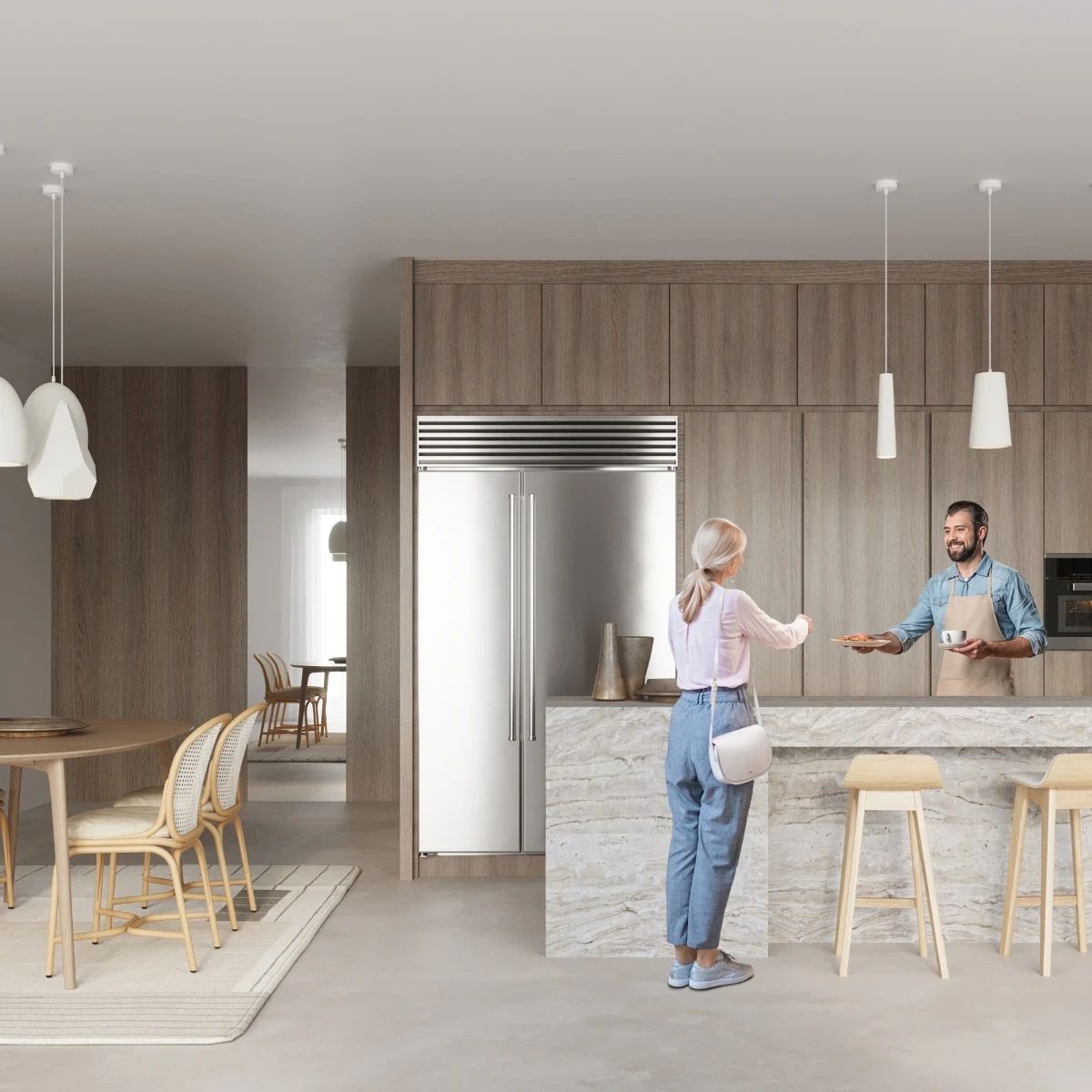 
Lampada a sospensione in ceramica di design «Flawiusz»