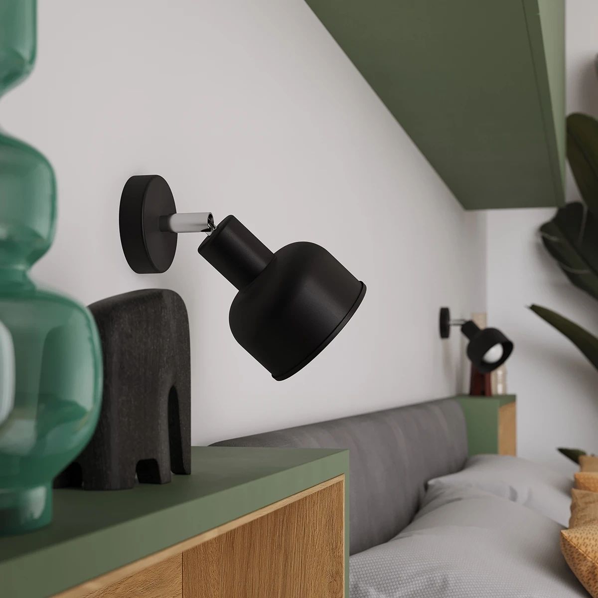 
Design Wandlampe „Elba“ - Schwarz