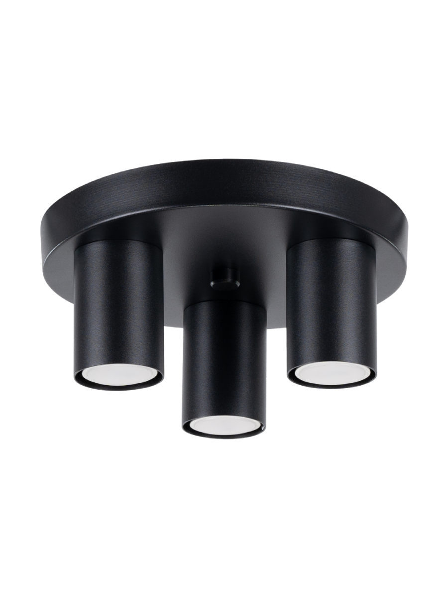 
Design Deckenlampe „Lagos“ 3-flammig - Schwarz