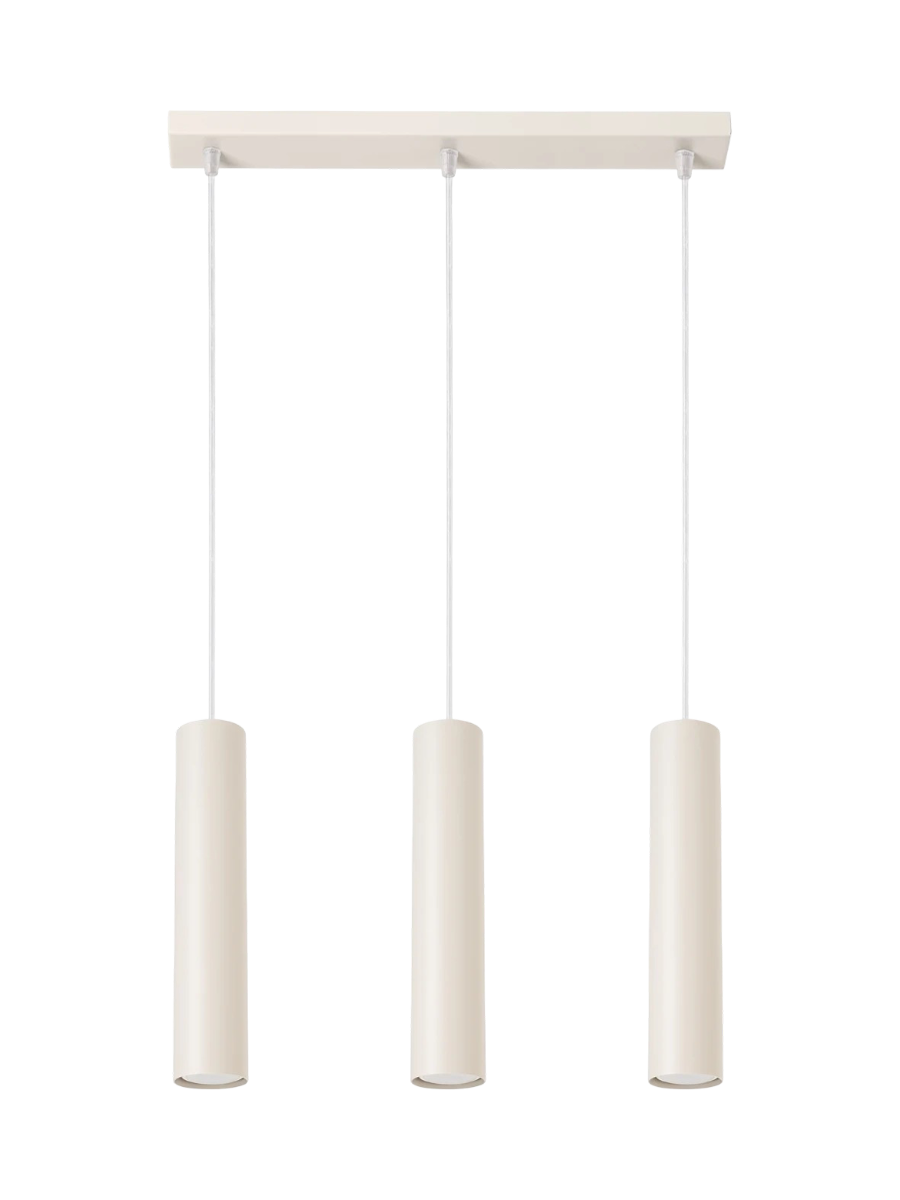 
Design Pendellampe „Lagos II“ 3-flammig - Beige