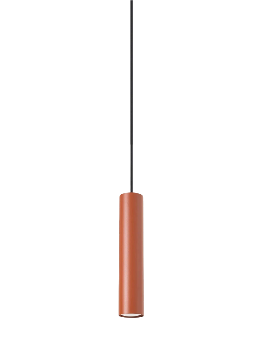 
Design Pendellampe „Lagos“ 1-flammig - Ockerrot