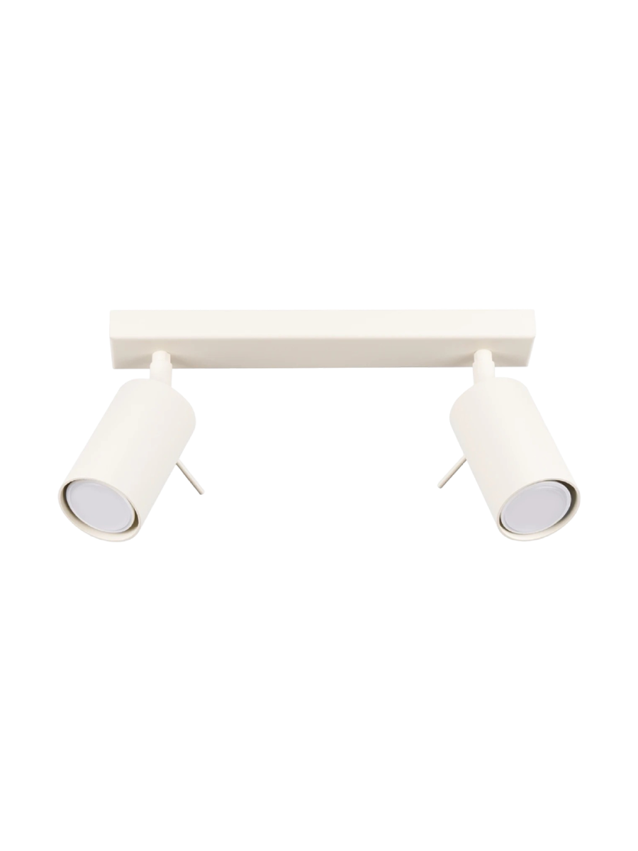 
Design Deckenlampe „Ring“ 2-flammig - Beige