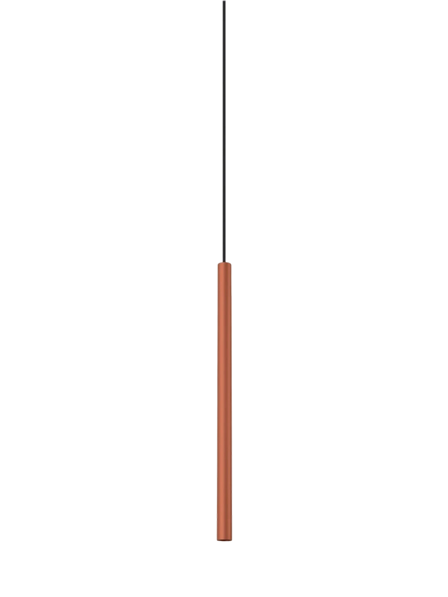 
Suspension design « Pastelo », 1 lampe - Rouge ocre
