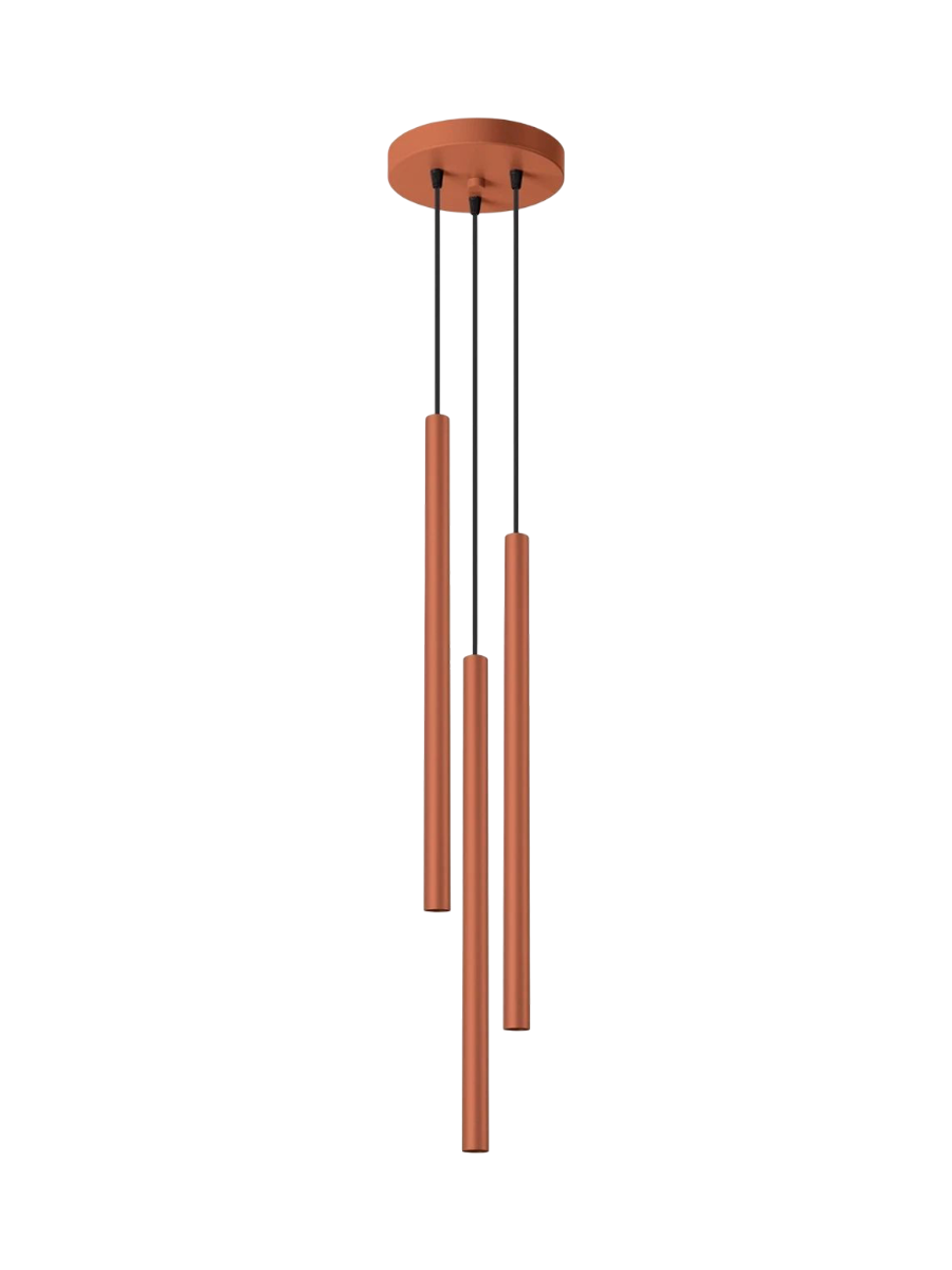 
Design Pendellampe „Pastelo“ 3-flammig - Rot