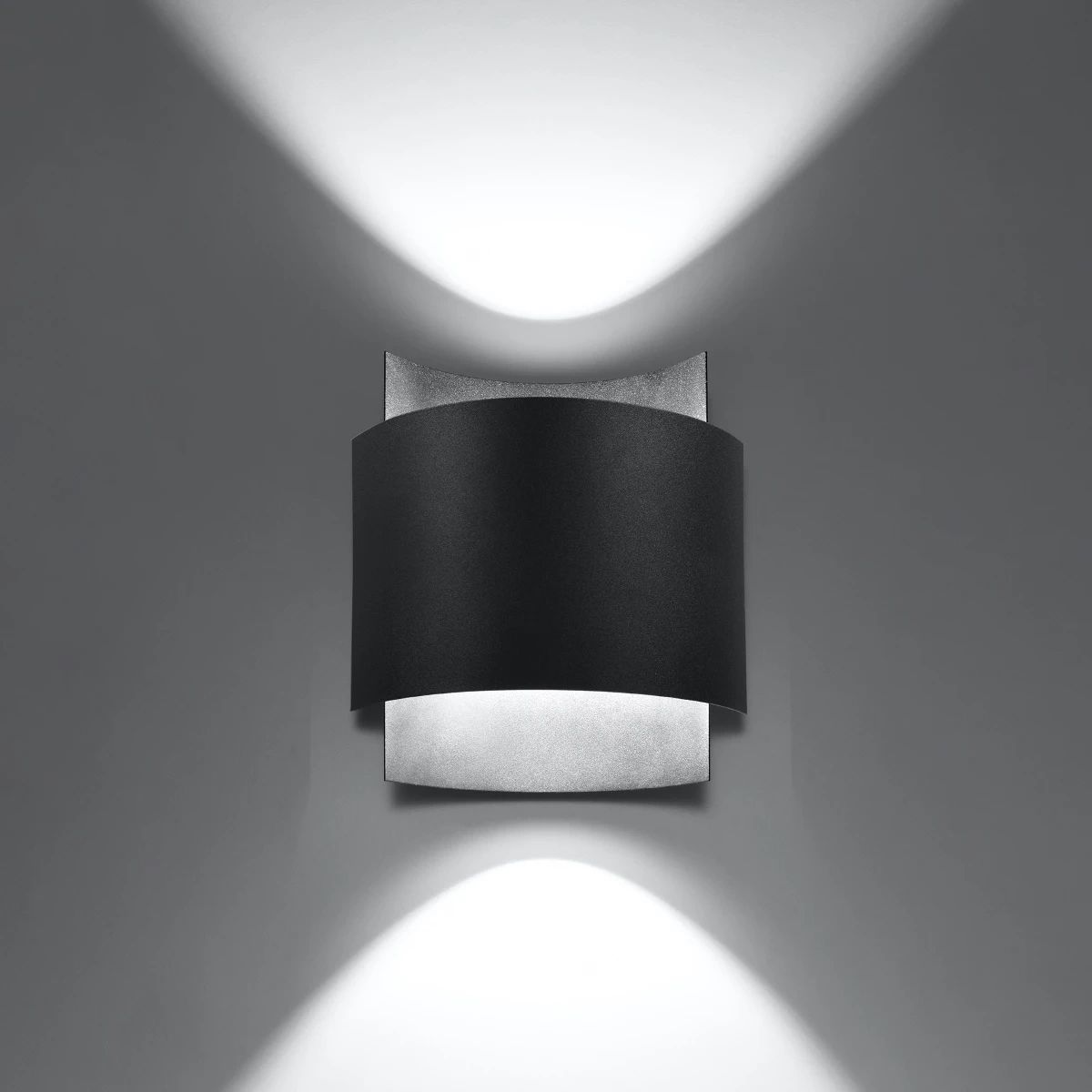 
Lampada da parete di design «Impact» - Nero