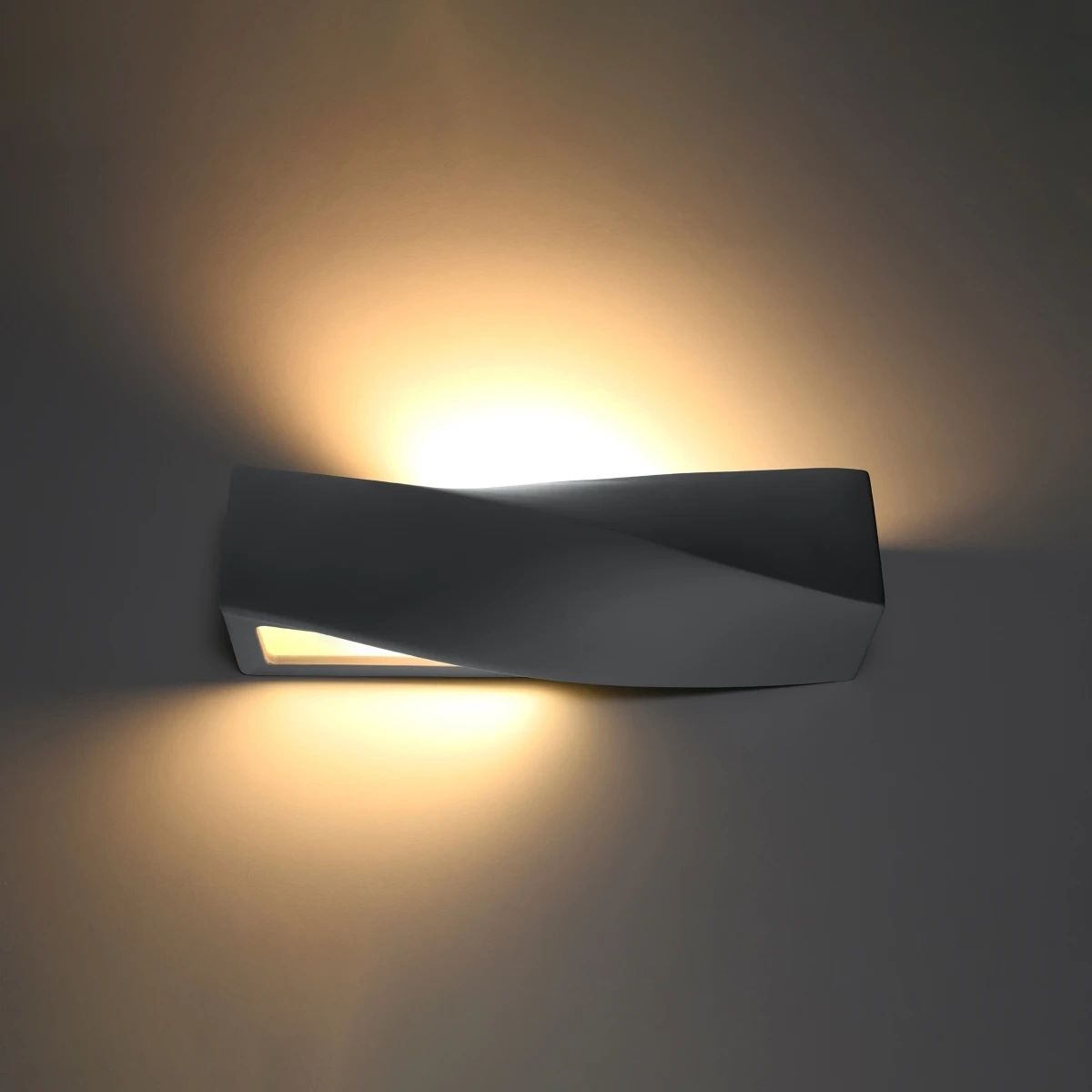 
Design Wandlampe Keramik „Sigma“ - Grau