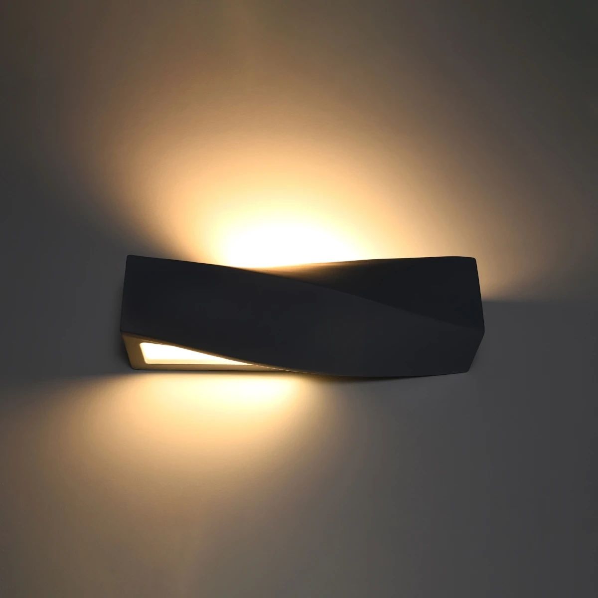 
Design Wandlampe Keramik „Sigma“ - Schwarz